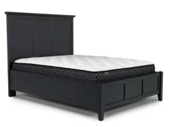 Mor Furniture Grace Panel Bed In Raven, Full
