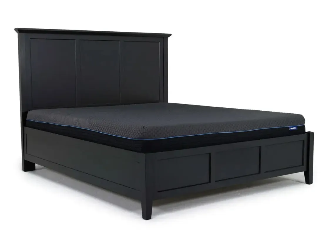 Mor Furniture Grace Panel Bed In Raven, Full