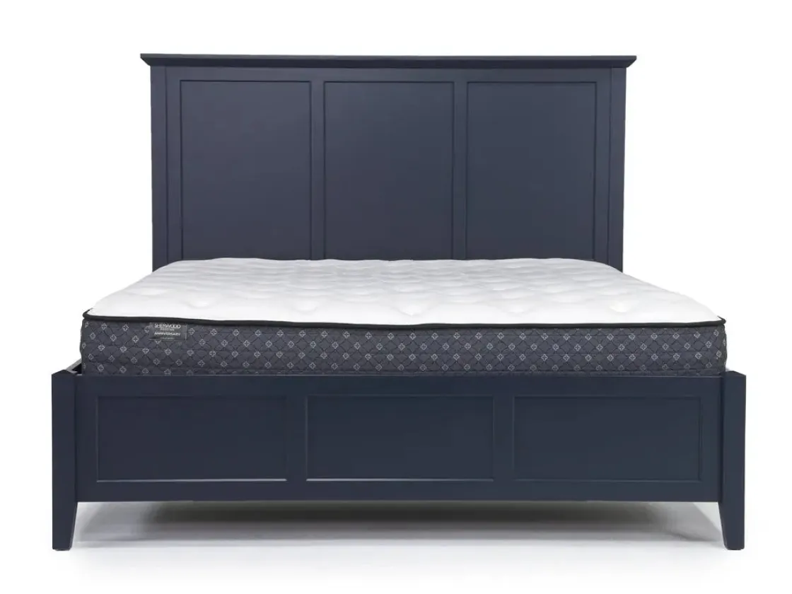 Mor Furniture Grace Panel Bed In Raven, Full