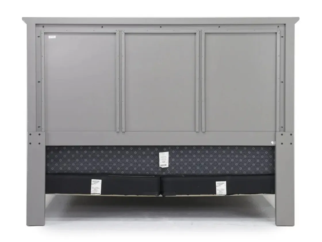Mor Furniture Grace Panel Bed In Raven, Full