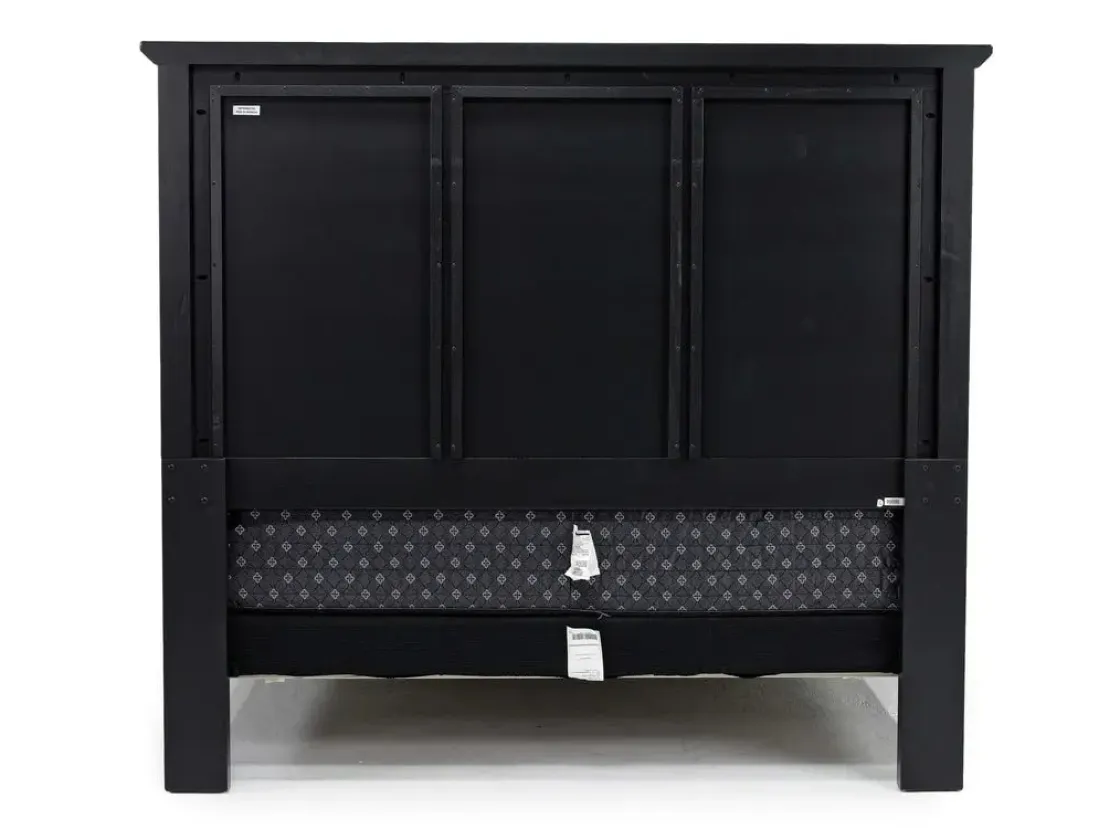 Mor Furniture Grace Panel Bed In Raven, Full