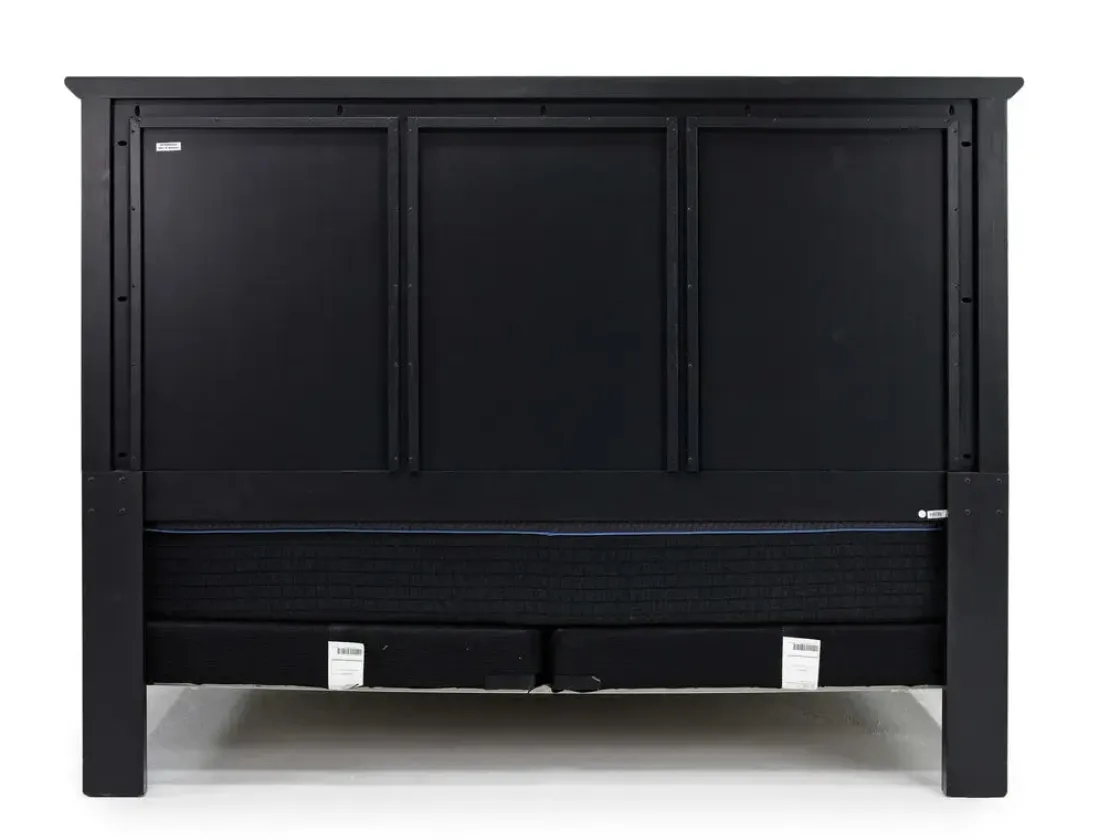 Mor Furniture Grace Panel Bed In Raven, Full