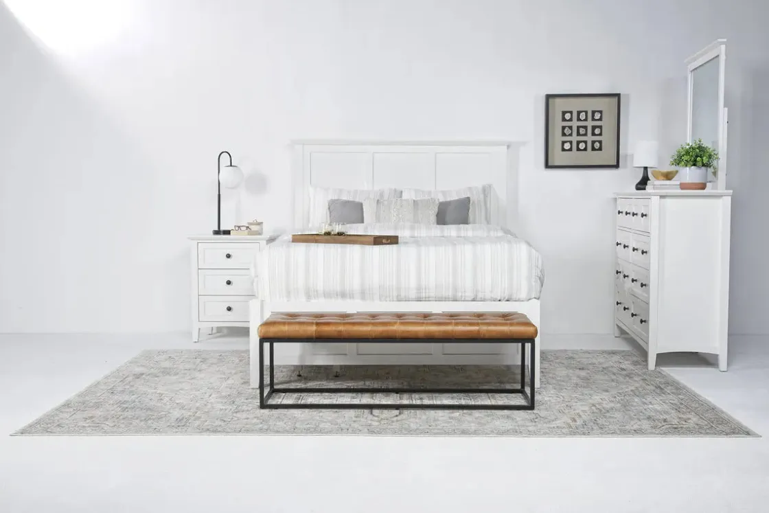 Mor Furniture Grace Panel Bed In Raven, Full