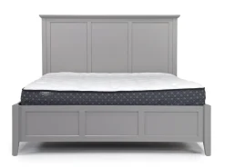 Mor Furniture Grace Panel Bed In Raven, Full