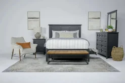 Mor Furniture Grace Storage Bed, Dresser, Mirror & Nightstand In Snowfall, Full