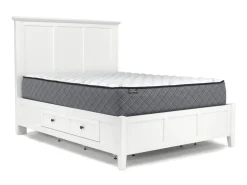 Mor Furniture Grace Storage Bed, Dresser, Mirror & Nightstand In Snowfall, Full