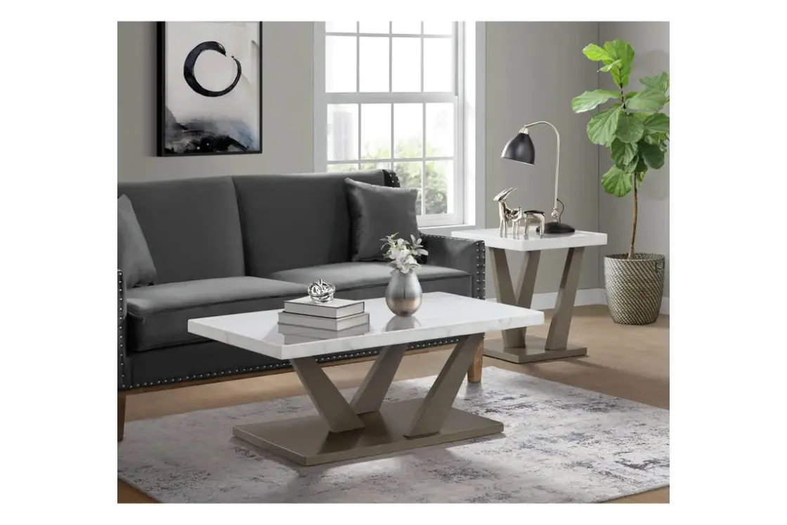 Mor Furniture Graham Coffee Table In Gray