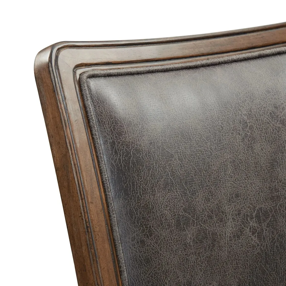 Mor Furniture Gramercy Tufted Tall Back Side Chair In Walnut, Set Of 2