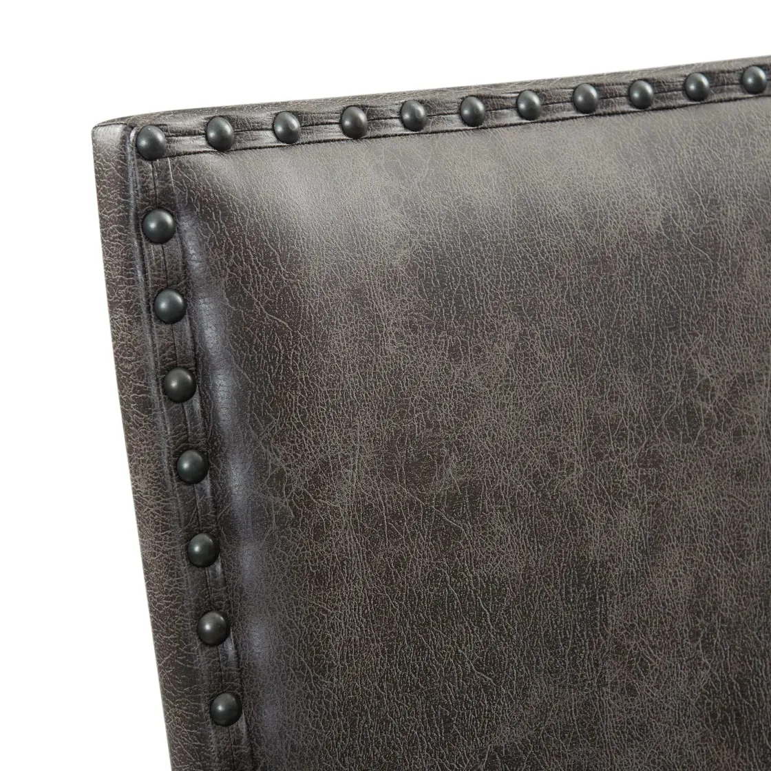Mor Furniture Gramercy Tufted Tall Back Side Chair In Walnut, Set Of 2