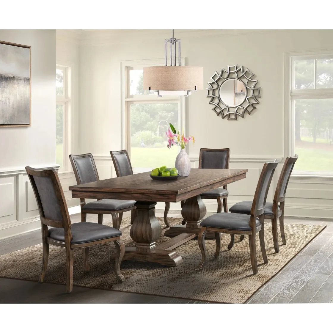 Mor Furniture Gramercy Tufted Tall Back Side Chair In Walnut, Set Of 2