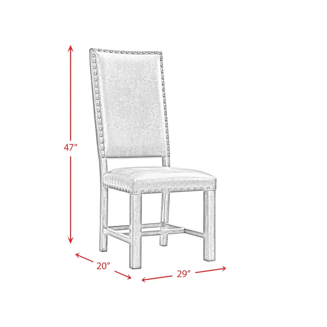 Mor Furniture Gramercy Tufted Tall Back Side Chair In Walnut, Set Of 2