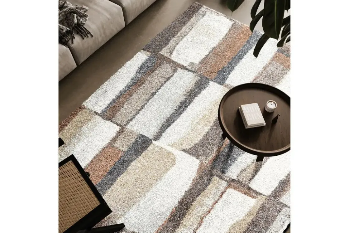 Mor Furniture Granada Cadiz Rug In Multicolor/Rust, 5’ X 7’