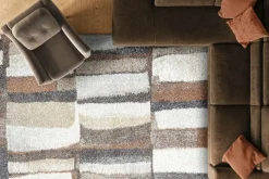 Mor Furniture Granada Cadiz Rug In Multicolor/Rust, 5’ X 7’