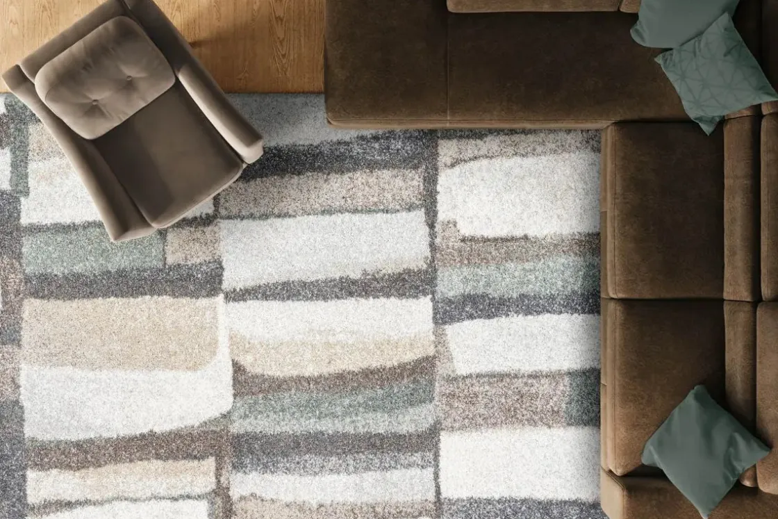Mor Furniture Granada Sevilla Rug In Multicolor/Sage, 5’ X 7’