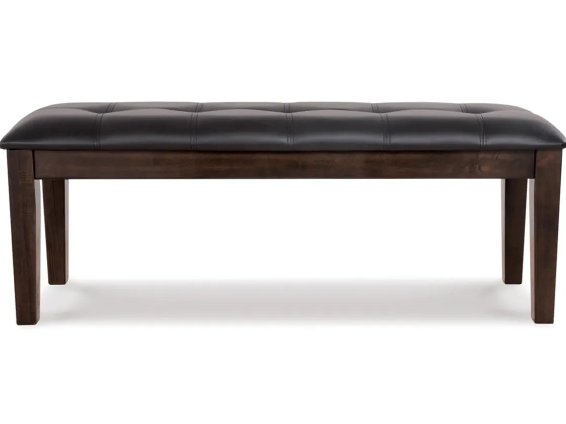 Mor Furniture Haddigan Dining Bench In Dark Brown