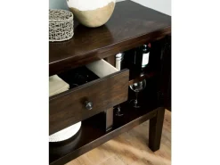 Mor Furniture Haddigan Server In Dark Brown