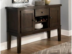Mor Furniture Haddigan Server In Dark Brown