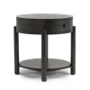 Mor Furniture Hadleigh Triangular End Table In Coffee Bean