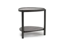 Mor Furniture Hadleigh Triangular End Table In Coffee Bean