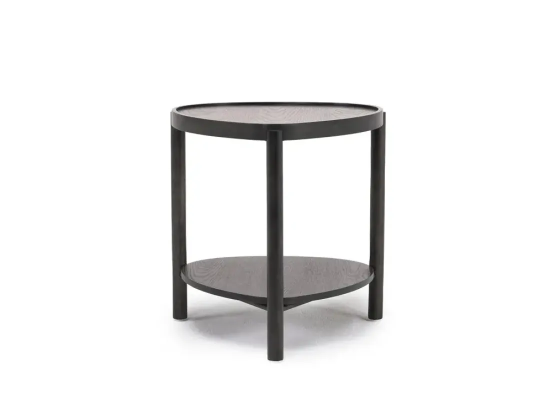 Mor Furniture Hadleigh Triangular End Table In Coffee Bean