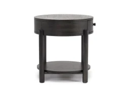 Mor Furniture Hadleigh Triangular End Table In Coffee Bean