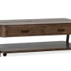Mor Furniture Hallie Lift Top Coffee Table In Milk Chocolate/Dark Chocolate