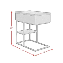 Mor Furniture Halo Accent C Table In Black