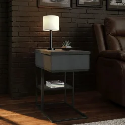 Mor Furniture Halo Accent C Table In Black