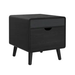 Mor Furniture Halo Round End Table In Black