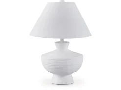 Mor Furniture Harelwood Table Lamp In White