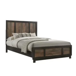 Mor Furniture Harlington Panel Bed, Dresser, Mirror & Nightstand In Walnut, Full
