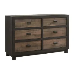 Mor Furniture Harlington Panel Bed, Dresser, Mirror & Nightstand In Walnut, Full