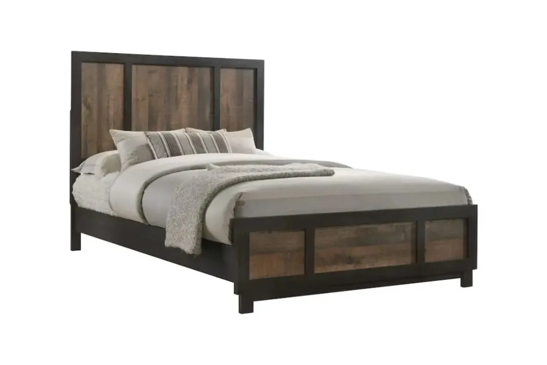 Mor Furniture Harlington Panel Bed In Walnut, Full