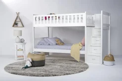 Kids Mor Furniture Harlow Bunk Bed In Espresso, Twin/Twin