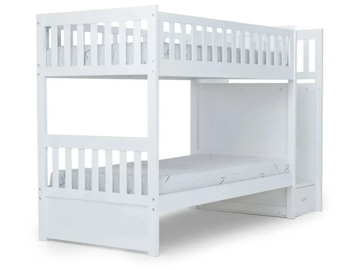 Kids Mor Furniture Harlow Bunk Bed In Espresso, Twin/Twin