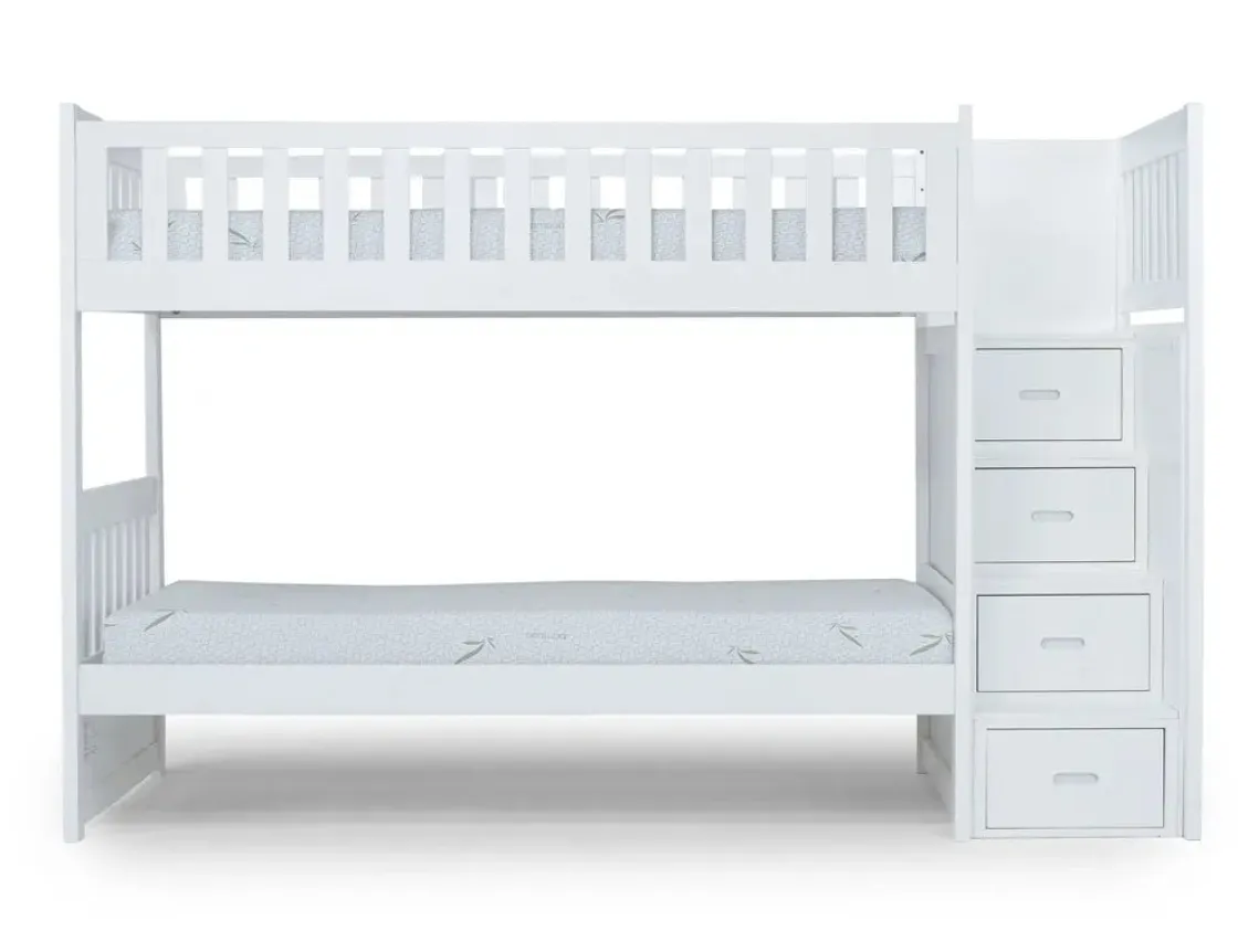 Kids Mor Furniture Harlow Bunk Bed In Espresso, Twin/Twin
