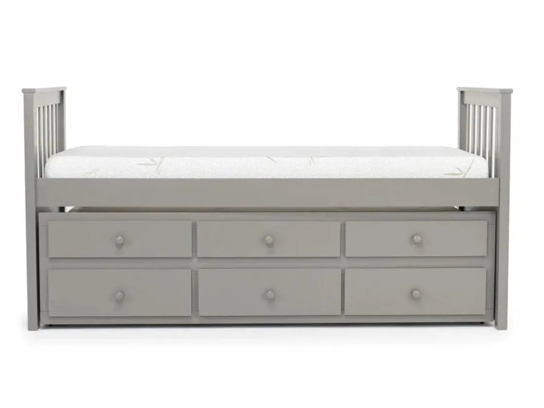 Kids Mor Furniture Harlow Captain Bed W/ Storage Trundle In Espresso
