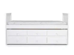 Kids Mor Furniture Harlow Captain Bed W/ Storage Trundle In Espresso