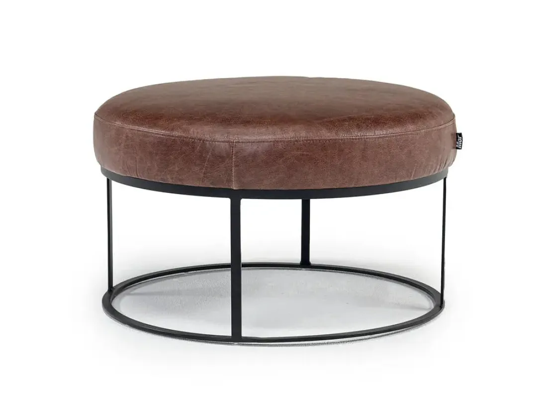 Mor Furniture Harvey Accent Ottoman In Leather