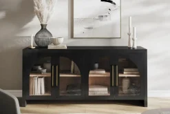 Mor Furniture Heron Media Console In Natural, 70 Inch