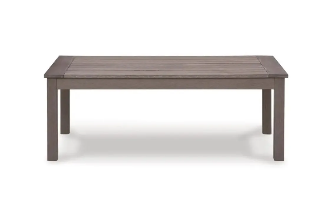 Mor Furniture Hillside Barn Outdoor Coffee Table In Gray/Brown