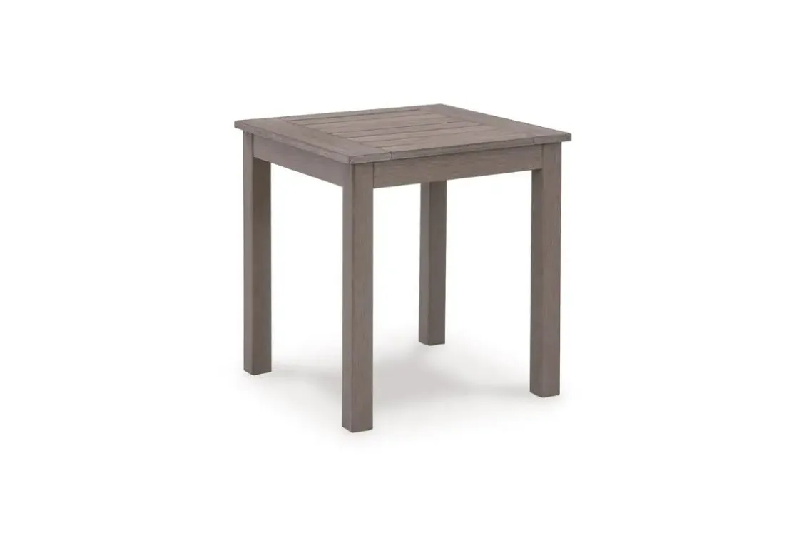Mor Furniture Hillside Barn Outdoor End Table In Gray/Brown