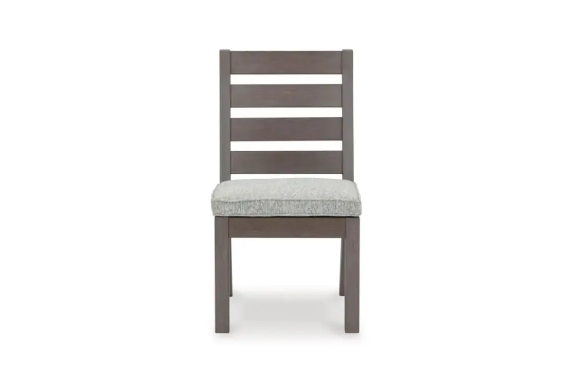 Mor Furniture Hillside Barn Outdoor Side Chair In Gray/Brown, Set Of 2