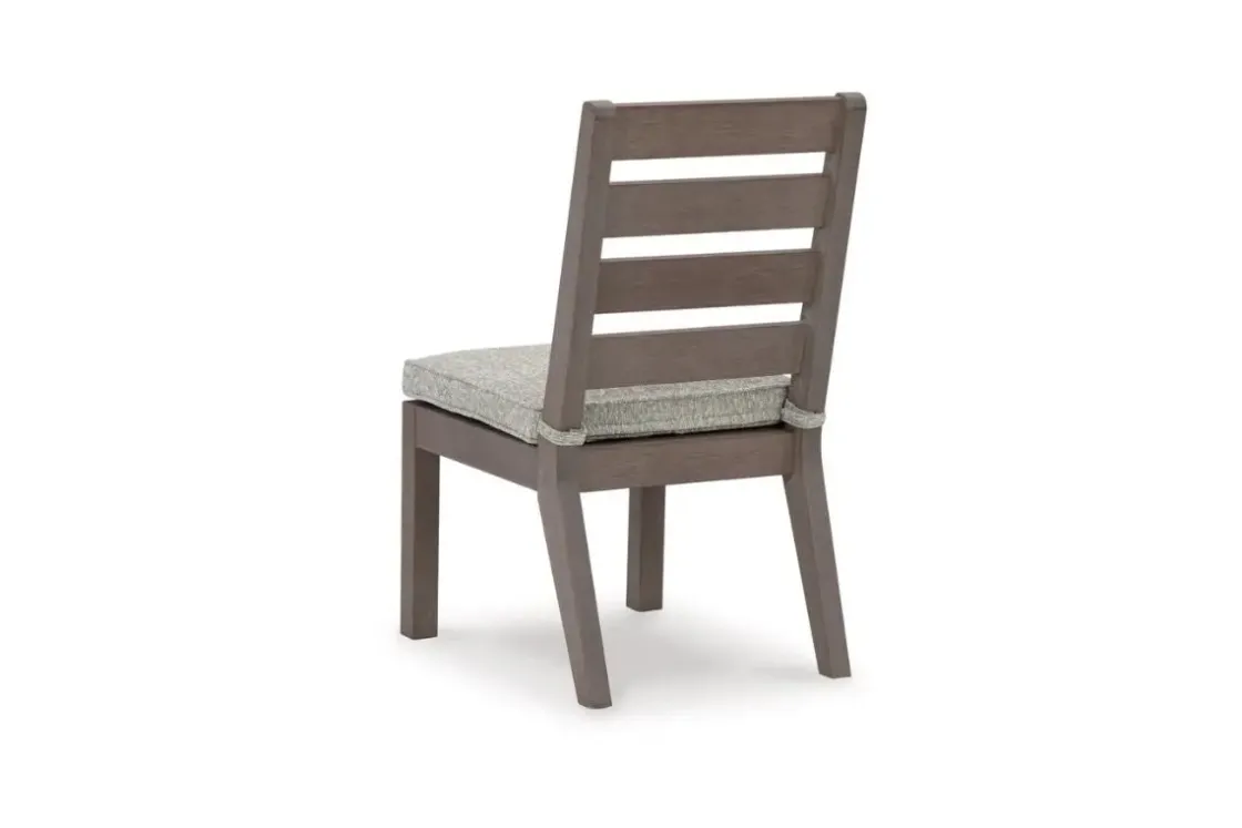 Mor Furniture Hillside Barn Outdoor Side Chair In Gray/Brown, Set Of 2