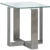 Mor Furniture Holden End Table In Aged Pewter