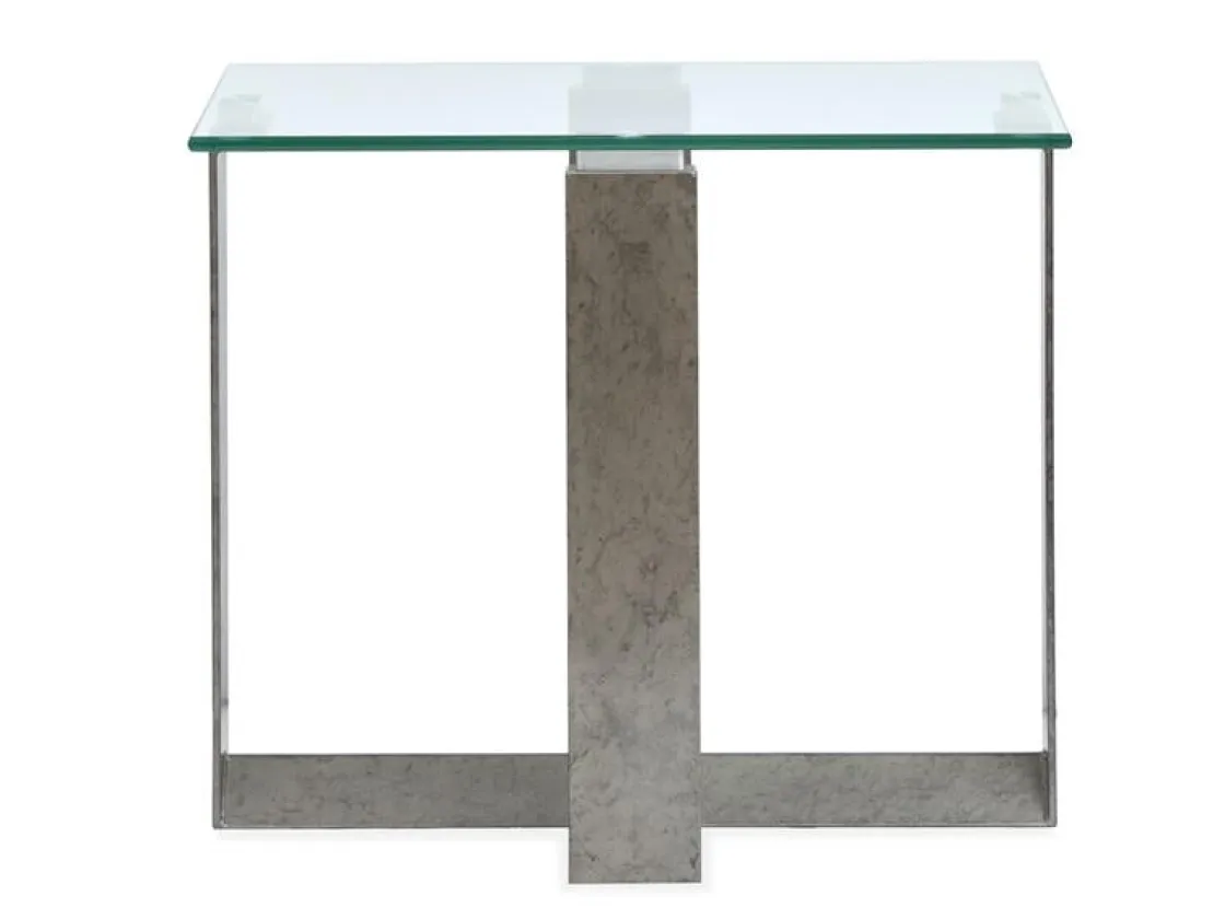 Mor Furniture Holden End Table In Aged Pewter