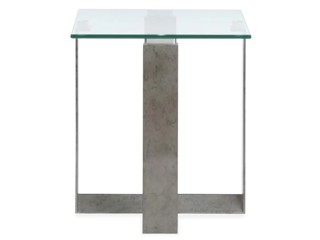 Mor Furniture Holden End Table In Aged Pewter