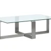 Mor Furniture Holden Rectangle Coffee Table In Aged Pewter