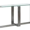 Mor Furniture Holden Rectangle Sofa Table Top In Aged Pewter
