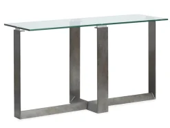 Mor Furniture Holden Rectangle Sofa Table Top In Aged Pewter